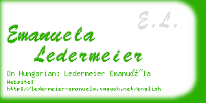 emanuela ledermeier business card